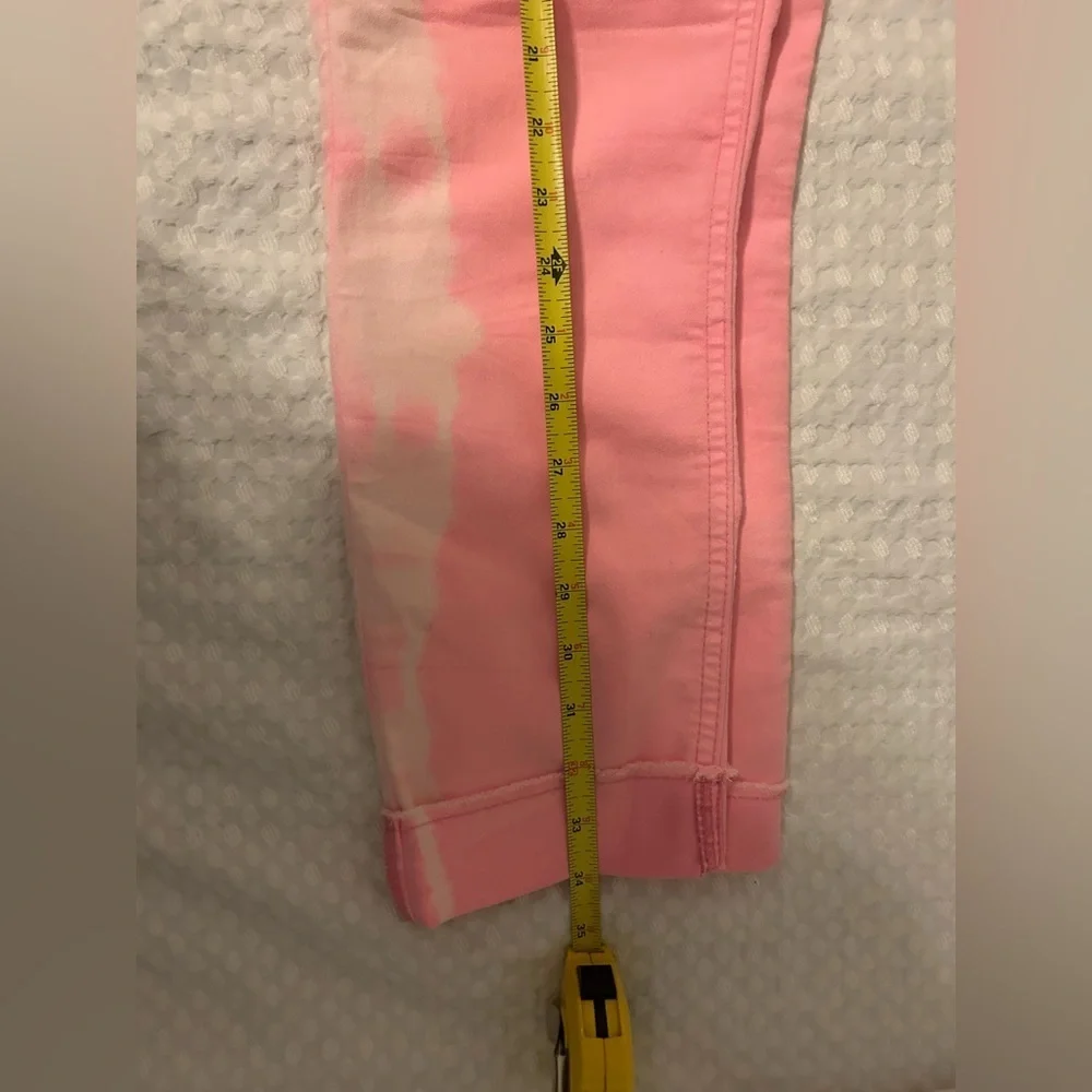 Pink jeggings, women’s sz 4-6, girls XXL sz 18, stretch pink jeans, lightweight - Picture 5 of 6